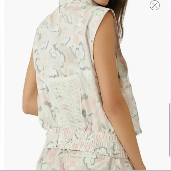 NWT!! Free People - Off The Grid Printed Vest - Pink/Grey - Small & XSmall - Picture 2 of 8